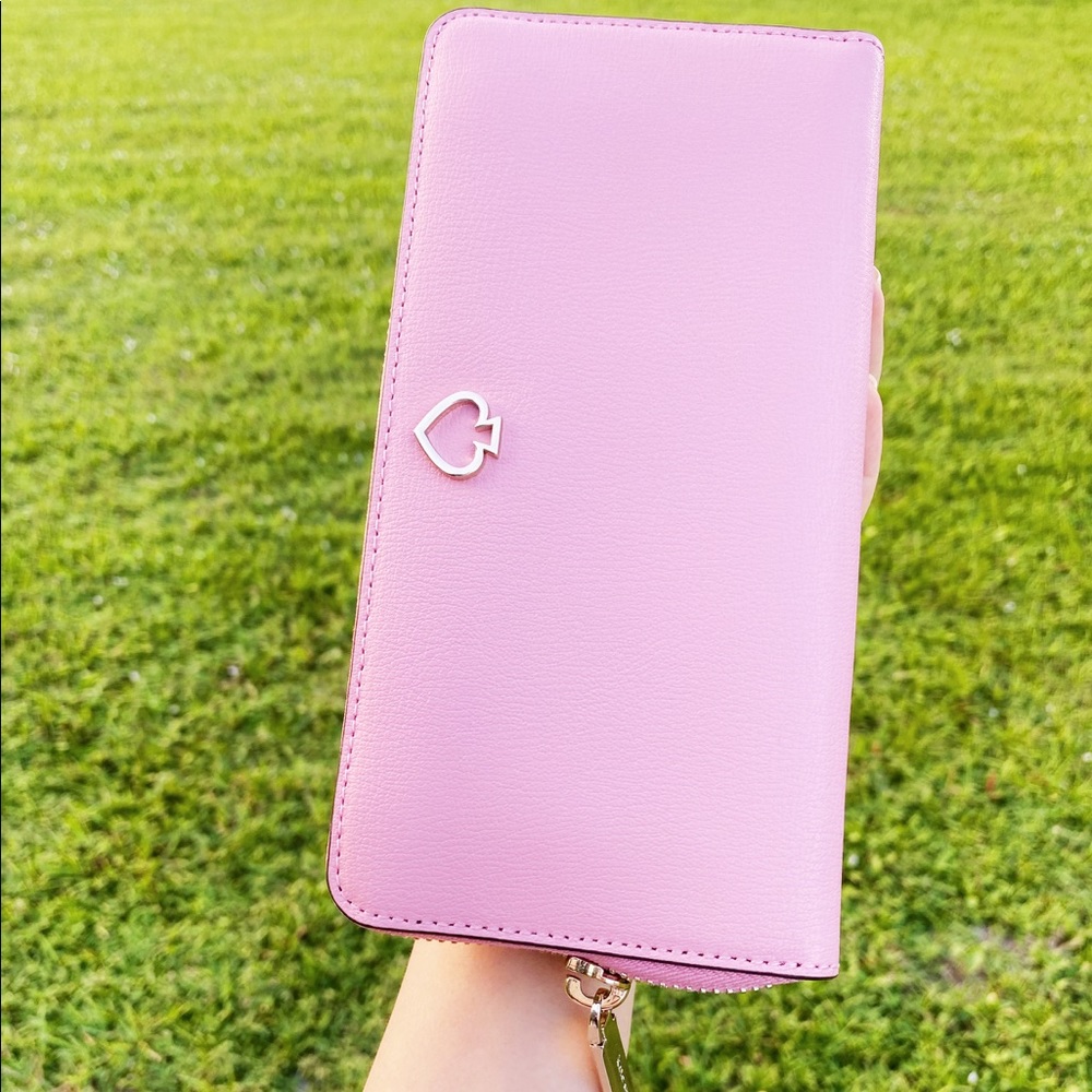 Kate spade Lacey zip around wallet pink - Picture 2 of 8